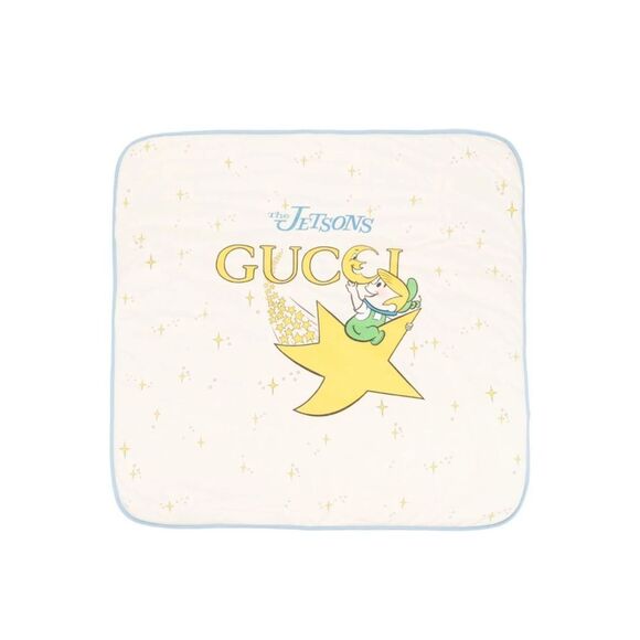 New in box Gucci Jestons collection baby blanket blue  80x80cm - Picture 1 of 12
